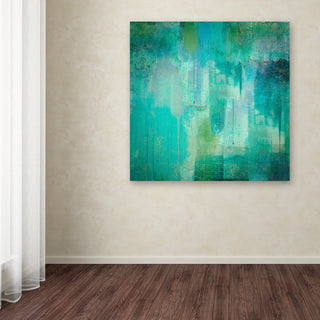 'Aqua Circumstance' Canvas Art by Color Bakery