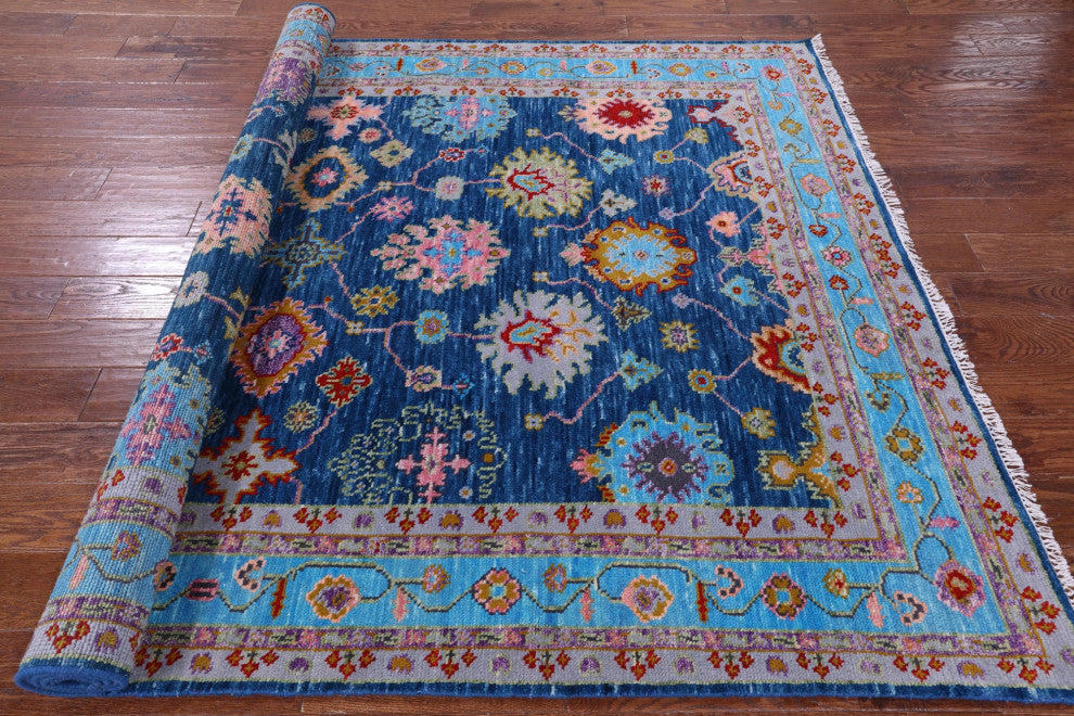 6' 0" X 9' 1" Turkish Oushak Handmade Rug - Q15369