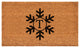 Calloway Mills Snowflake Monogram Doormat, 36"x72", Letter T