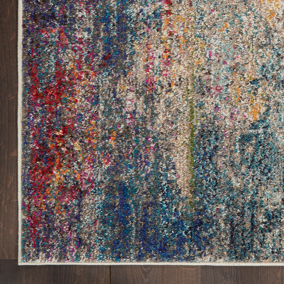 Nourison Celestial 9' x 12' Multicolor Modern Indoor Area Rug