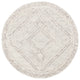 Safavieh Couture Abstract Collection, ABT345 Rug, Ivory/Grey, 8' Round