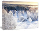 Beautiful Winter Panorama, Large Landscape Canvas Art Print, 40"x30"