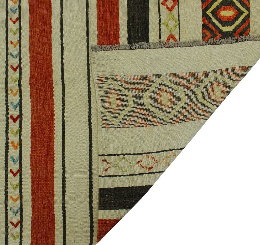 High-Low Kilim Issac Beige Rug