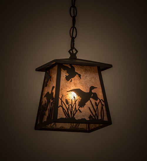 7Sq Ducks in Flight Mini Pendant