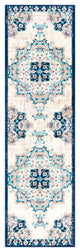 Surya Paramount PAR-1111 7'10"x11'2" Rug, Aqua/Dark Blue/Cream/Light Gray