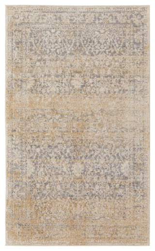Wyllah Natural Distressed Rug, Gray/Beige, 4'3"x6'3"