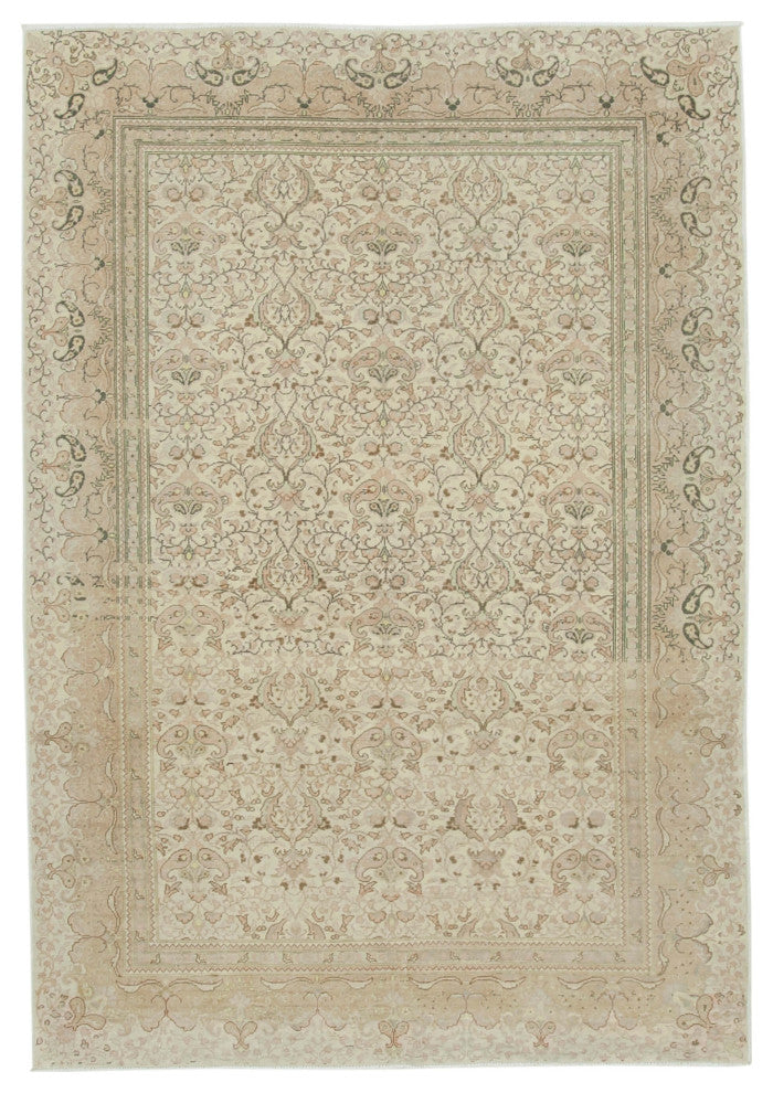 Rug N Carpet - Hand-knotted Turkish 6' 7'' x 9' 7'' Decorative Area Rug