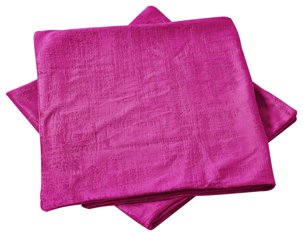 Velvet 2 Piece Lumbar Pillow Cover Set, Raspberry Rose, 2 Piece, 14"x26"