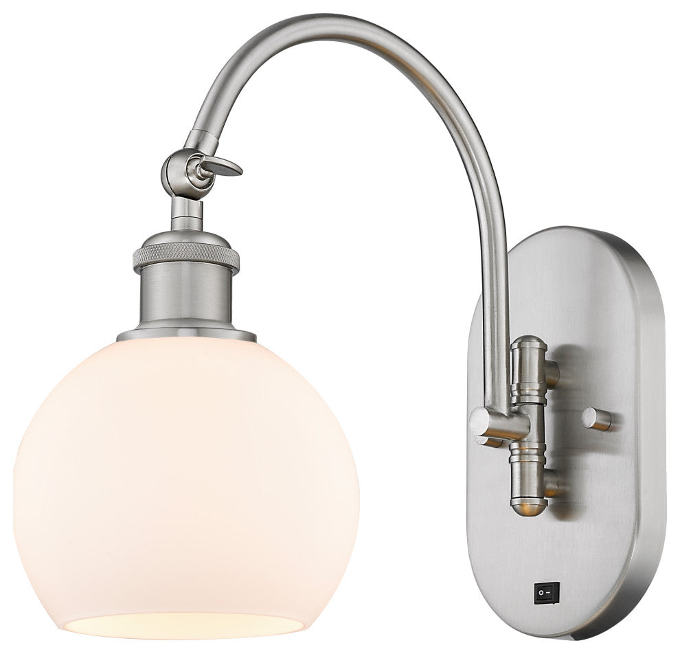 Innovations 518-1W-SN-G121-6-LED 1 Light Sconce, Brushed Satin Nickel