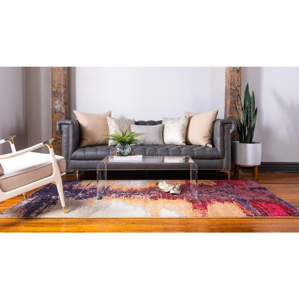 Rug Unique Loom Estrella Pink Rectangular 3' 3 x 5' 3