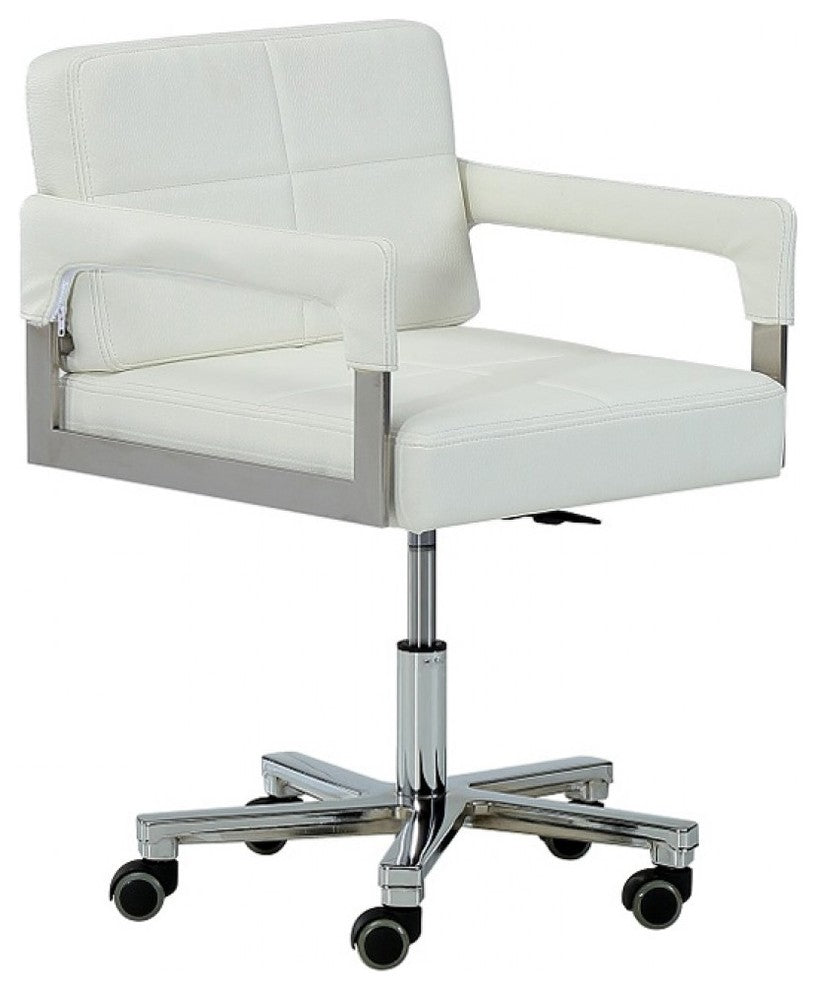 Modrest A508 Modern White Bonded Leather Office Chair