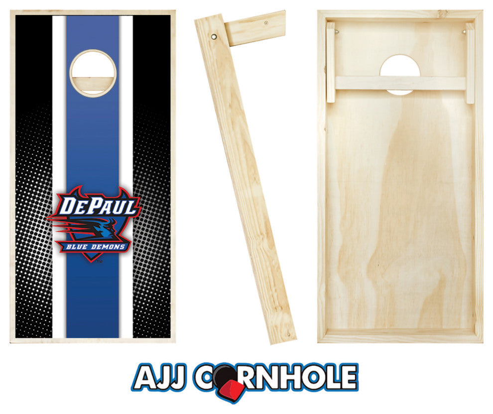 DePaul Striped Cornhole Set