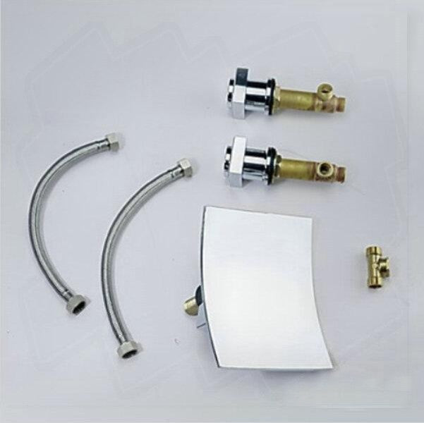 Leon Chrome LED 2 Handles Bathtub Faucet