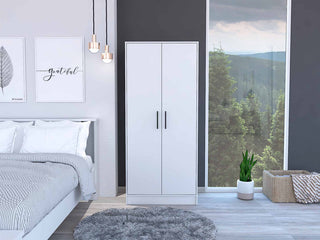 Rio 2-Door Armoire, White
