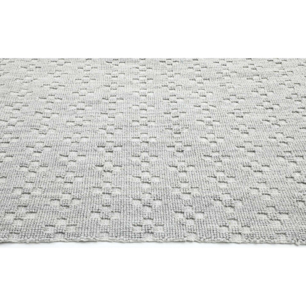 Star Texture Area Rug, Light Gray, 6'x9'