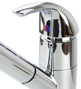 Transolid Laundry Faucet with Pull-Out Spray, Polished Chrome