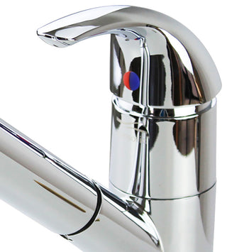 Transolid Laundry Faucet with Pull-Out Spray, Polished Chrome