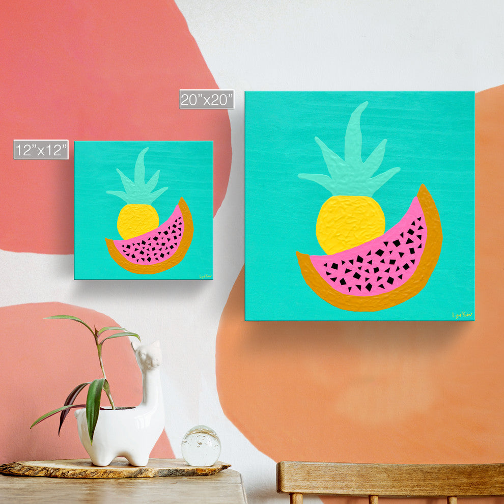 Tutti Frutti Wrapped Canvas Tropical Wall Art