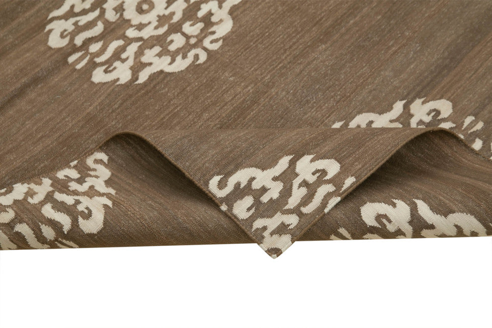 Rug N Carpet - Handmade Wool 3' 7'' x 5' 5'' Flatweave Dhurrie Kilim Rug