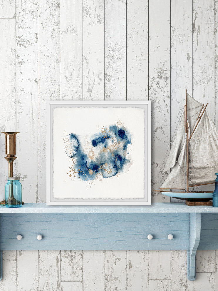 "Dramatic Movement" Framed Painting Print, 12x12