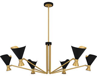 Quoizel ADN5052 Arden 6 Light 52"W Chandelier - Matte Black
