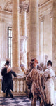 James Tissot At the Louvre Wall Decal