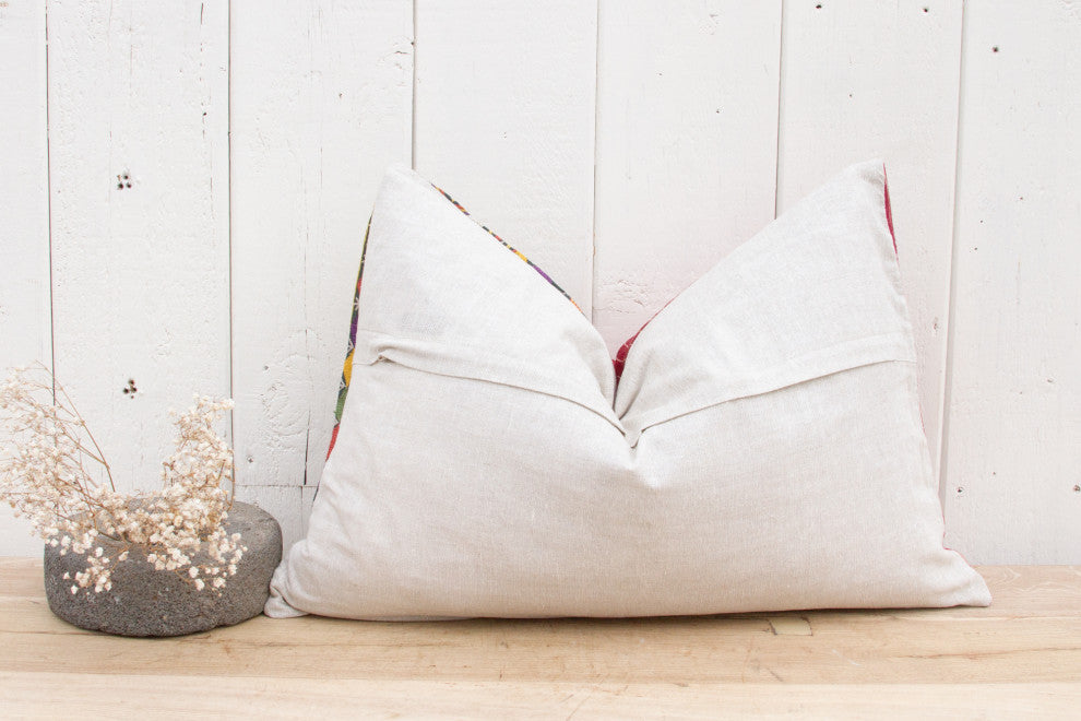 Amelia Antique Mashru Tribal Pillow