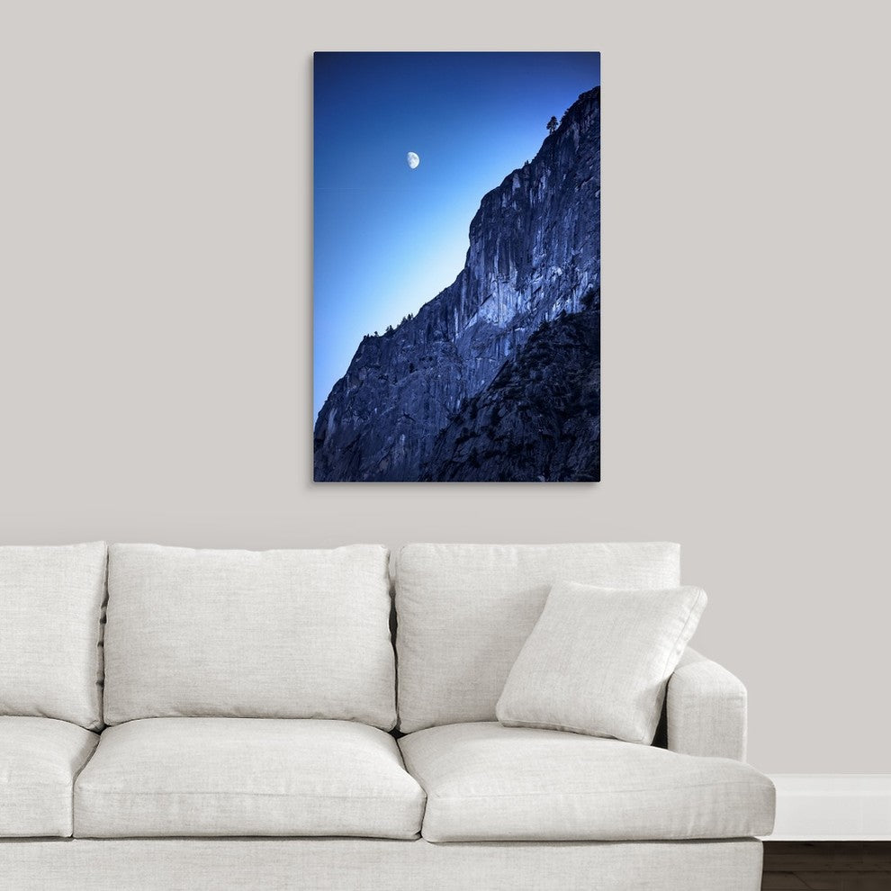 "Yosemite Moonrise" Wrapped Canvas Art Print, 24"x36"x1.5"