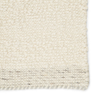 Jaipur Living Alondra Handmade Solid Cream Rug, 9'x12'