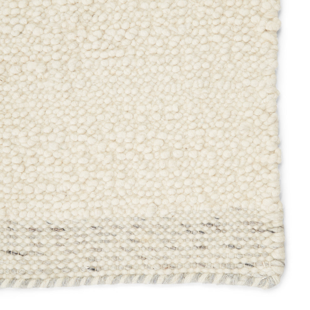 Jaipur Living Alondra Handmade Solid Cream Rug, 9'x12'
