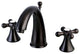 Kingston Brass Widespread Bathroom Faucet With Brass Pop-Up, Oil Rubbed Bronze