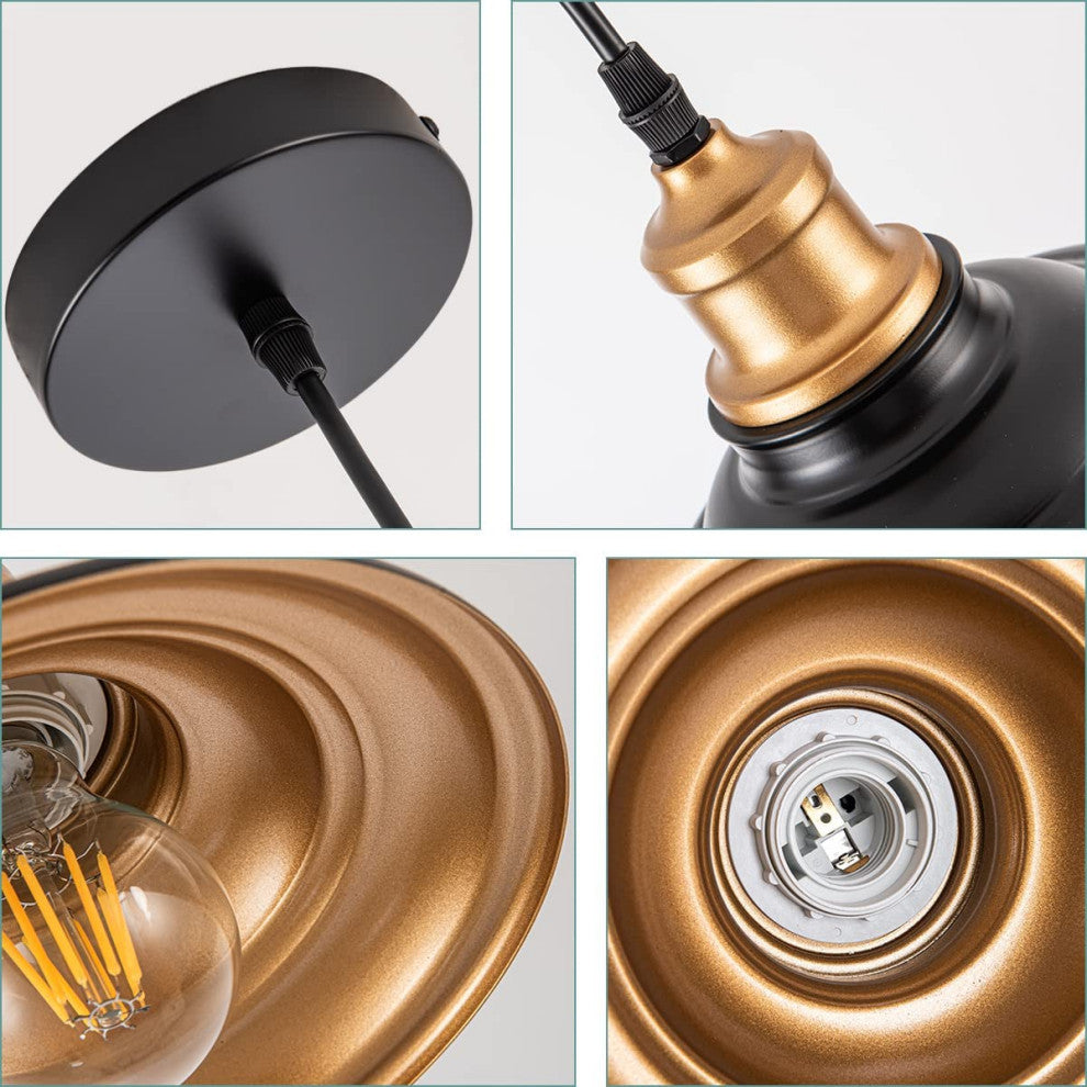 Black Pendant Lighting for Kitchen Island Barn Gold Hanging Pendant Light