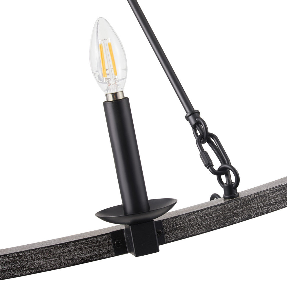 26-Light Wagon Wheel Chandelier Candle Style Ceiling Light