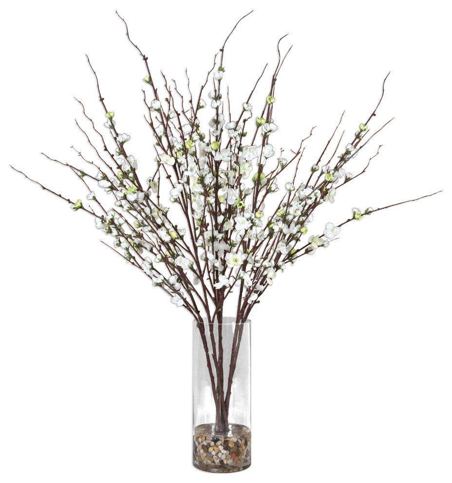 Quince Blossoms Silk Centerpiece