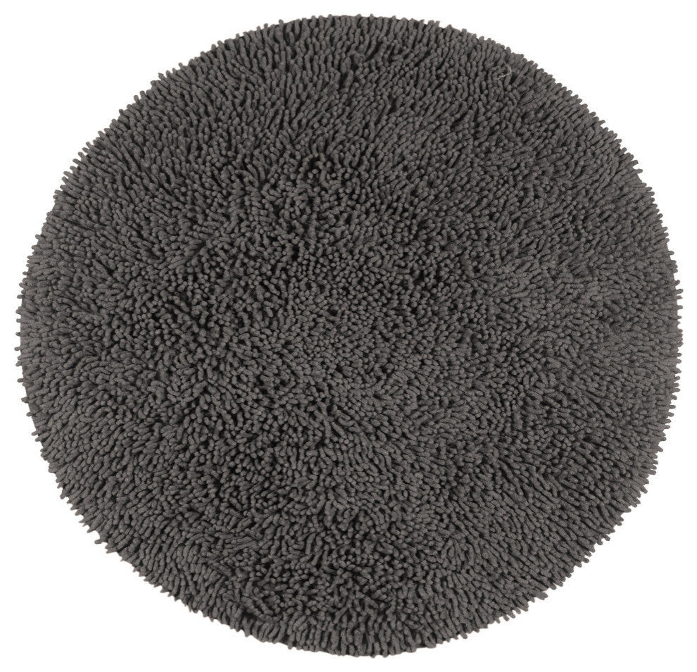 Fantasia Bath Rug Bath Rugs Set, 28" Round, Gray