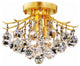Elegant Lighting Toureg 3-Light Flush Mount, Gold, Royal Cut