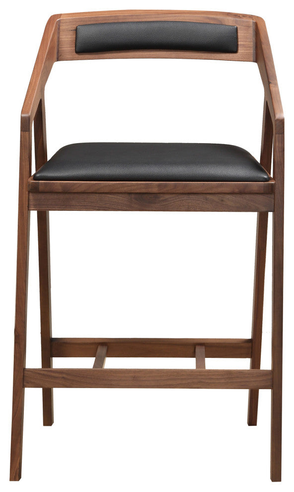 Mid - Century Modern Padma Counter Stool Black - Brown