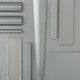 Dahlia Medium Semi-Flush, Vintage Platinum Finish, Opal Glass