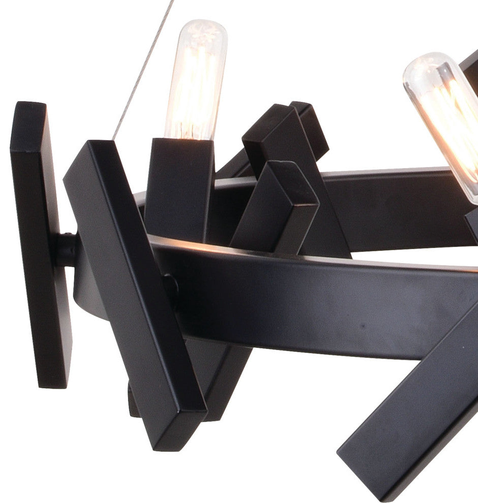 Wells 5 Light 28" Chandelier Matte Black