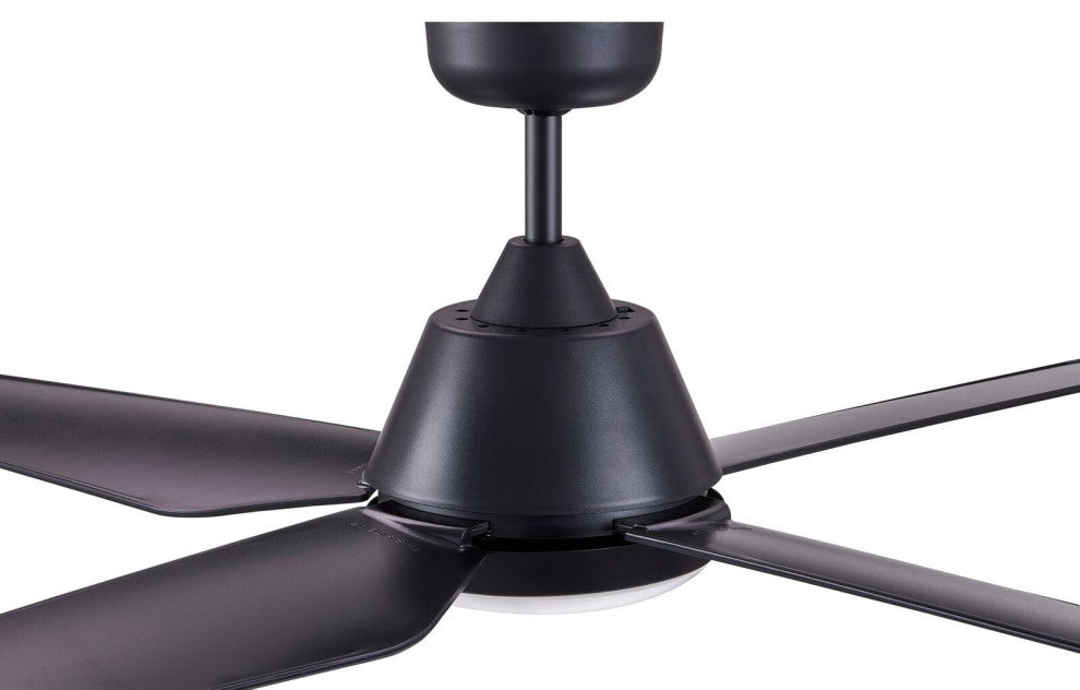 Lucci Air Aria 132-cm LED Light with Remote Ceiling Fan, Black