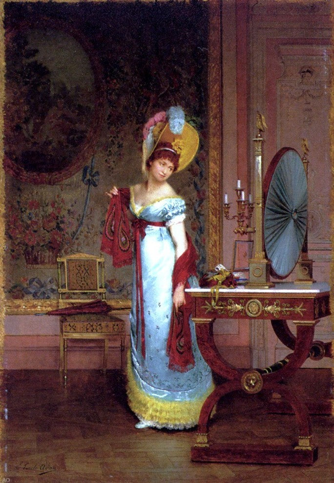 Louis Emile Adan The New Shawl, 18"x27" Wall Decal
