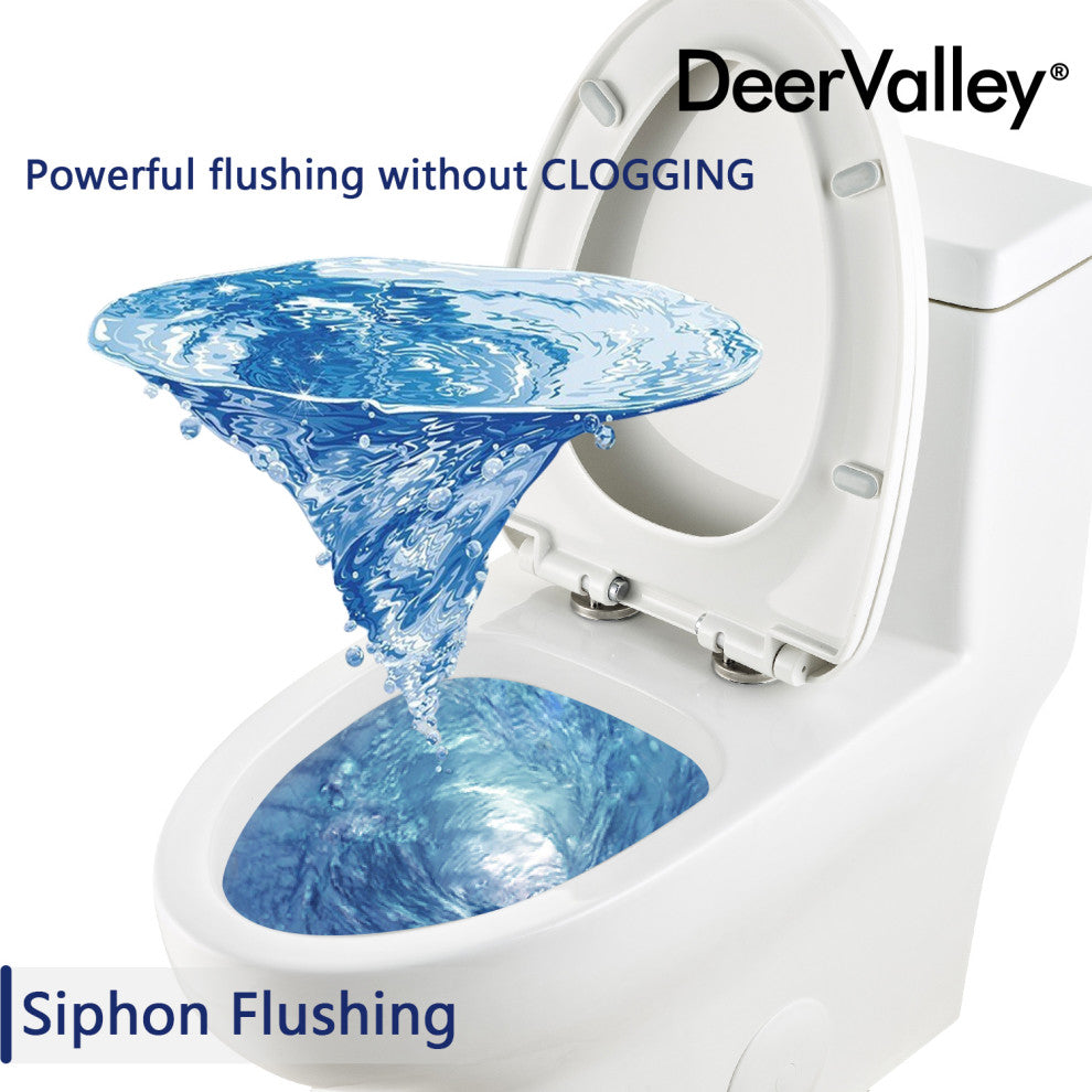 Standard ADA Height One-Piece Elongated Toilet, Dual Flush, 0.8/1.28 GPF