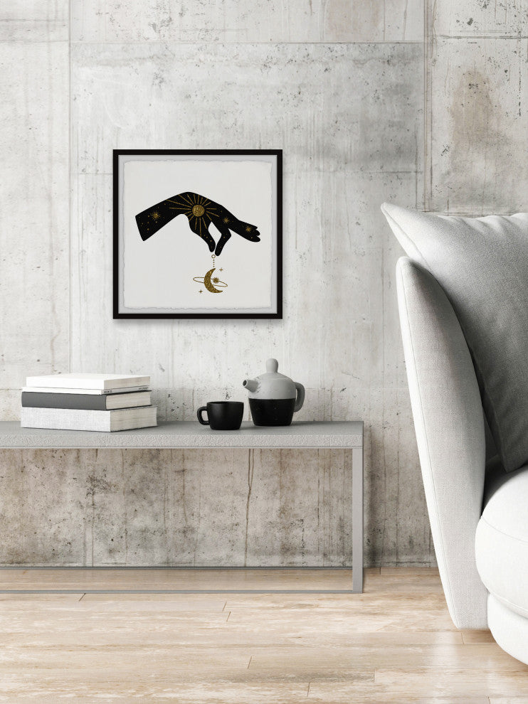 "Celestial Balance" Framed Painting Print, 12x12