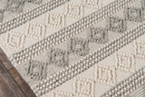 Momeni Andes Wool and Viscose Hand Woven Ivory Runner 2'3"x8'