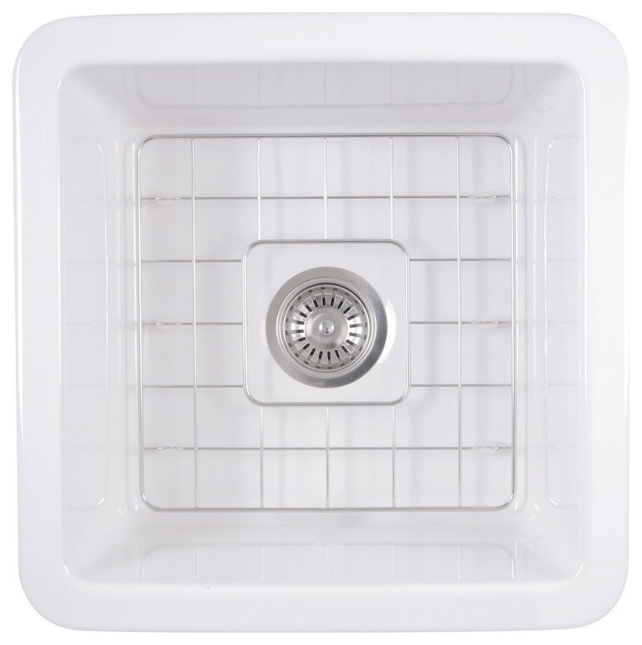 Nantucket Sinks Wellfleet-1818W 18" Undermount Fireclay Kitchen Sink