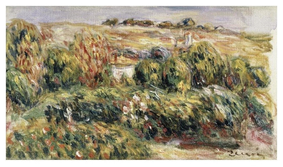 "Paysage de Provence" Digital Paper Print by Pierre-Auguste Renoir, 24"x14"