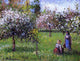 Camille Pissarro Apple Blossoms- Eragny, 21"x28" Wall Decal Print