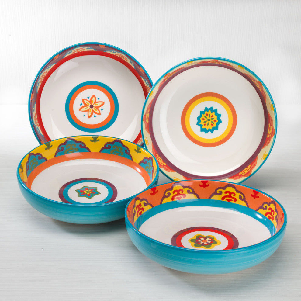 Galicia 40 oz Pasta/Soup Bowl, Set of 4