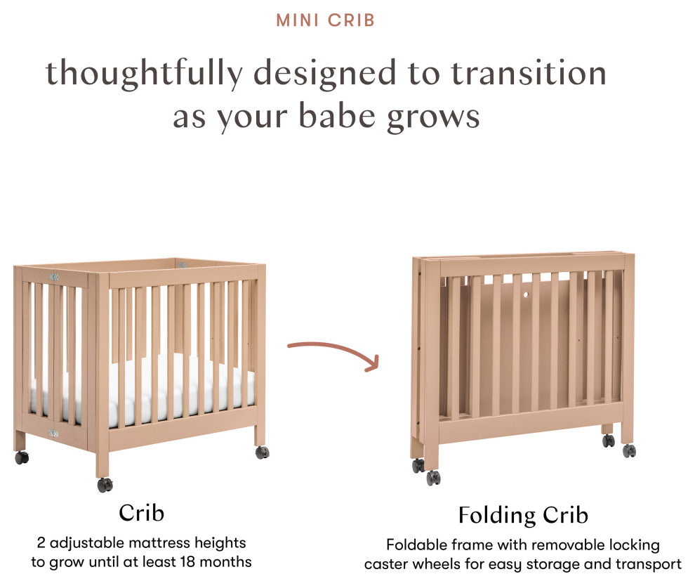 Origami Mini Crib, Canyon