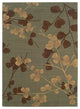 Oriental Weavers Nadira Collection Blue/Brown Floral Indoor Area Rug 4'X5'9"